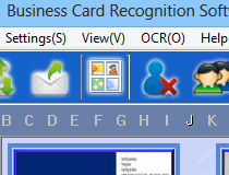 Business Card Recognition Software Screenshot