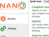 NANO AntiVirus Pro Screenshot