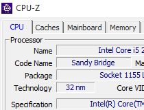 Portable CPU-Z Screenshot