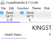 Portable CrystalDiskInfo Screenshot