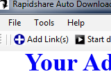 Rapidshare Auto Downloader Screenshot