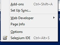 Selenium IDE Screenshot