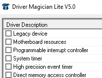 Portable Driver Magician Lite Screenshot